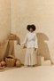 Natural Gathered Detail Linen Skirt