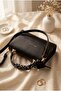 Magnetic Cover Scarf Hanging Bag - Black