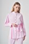 Women's Stone Detailed Tencel Suit Powder 31414 - 3