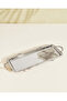 Silver Shiny Metal Serving Tray With Rope Rim - 2