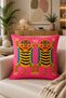 Colorful Tropical Patterned Decorative Throw Pillow Covers 4-Piece Combination – Summer and Modern Living Room Decor**(Double-Sided) - 4