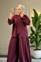 6612 - Stylish, Comfortable, Soft, Special Wanda Viscose Fabric, Diagonal Cut, Tunic Women's Set - 4