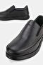 Men's Black Genuine Natural Leather Loafer Shoes - 3