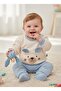 Baby Eared Pocketed Cotton Combed Sweatshirt Pants Set 9-12-18 Months