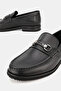 Men's Black Genuine Natural Leather Loafer Daily Shoes - 3