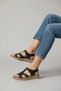 100% Genuine Leather Anatomical Sole Padded Heel Casual Women's Sandals - 2
