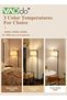 LED Floor Lamp 9W with 3 Color Temperatures Nordic Simplicity Eye-Protecting Standing Lamp with Linen lampshade - 3