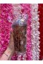Capybara Patterned Drinking Glass with Straw, Cute and Stylish Glass with Iced Glass Look, 1 Piece - 2
