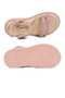 Powder Glitter Girls' Flat Sandals - 5