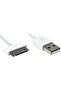 30-Pin USB Data Sync Charging Cable For Apple iPhones White - 4