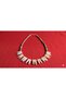 Handmade Tooth-Cut White Coral Natural Stone Design Necklace - 2