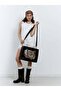 Miroshnikov Women’s Large Shopper Bag, Glossy PU Shoulder Tote, Memory Crinkle Effect, Leopard Print - 2