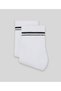 Striped Unicolor Half Towel Socks 2-Pack - 2