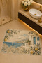 Non-Slip Base Washable Bathroom Mat Set Digital Printed 40X60-50X70-60X90'Cm