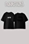 Kanye West_65 Design Printed Unisex Oversize Black Tshirt