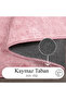 Lunessa Pink Non-Slip Base Machine Washable 70X120 50X60 Soft Textured Bath Mat - 5