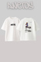 Eminem_54 Design Printed Unisex Oversize White Tshirt