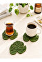 3 Pieces Leaf Coasters - 2