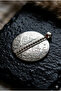 Special Design Necklace with Leather Cord and Cast Metal Pendant - 4
