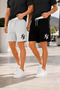 2-Pack New York Identity Ni Printed Men's Summer Comfortable Fit Casual Shorts/Bermuda