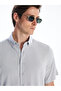 Nevavm Regular Fit Short Sleeve Linen Look Men's Shirt with Difference - 3
