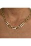 Vip Model Zircon Stone Detailed Paperclip Necklace