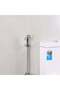 Deluxe Shattaf With Angle Valve, PVC Shattaf1 for Toilets, Bathroom, Lavatory Chrome - 4