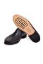 Black Color Laceless Genuine Leather Leather Sole Men's Shoes - 3