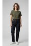 Unisex Khaki Crew Neck Regular Loose Fit Crew Neck Basic Cotton T-Shirt - 3