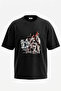 Kanye West_46 Design Printed Unisex Oversize Black Tshirt