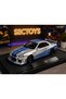 Fast and Furious Diecast Model 2002 Nissan Skyline Gtr R34 Silver Blue 1:24 - 4