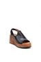 Ps-1449 Genuine Leather Women's Wedge Sandals - 2