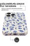 iPhone 14 Pro Max Blue Doodle Protect Slim Glossy Full Covering Print Camera Protected Phone Case - 3