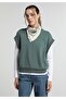 Regular Fit Round Neck Plain Women's Green Short Sleeve T-Shirt