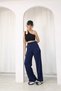 Women's Modal Fabric High Waist Lace-Up Wide Leg Sweatpants - 4