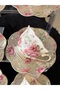 6-Piece Flower-Patterned Porcelain Coffee Cup Set 90 ml Y - 4
