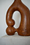 Muse Wood Look Organic Form Ceramic Vase - 3