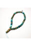 Jasper Turquoise Rosary 33 Beads 10.5mm Multi-Color Round Prayer Beads 44g Light Blue Tassel - 3