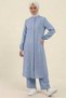100% Cotton Muslin Fabric Zippered Comfortable Fit Hijab Women's Set - Hajj and Umrah Outfit - 6