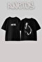 Cardi B_6 Design Printed Unisex Oversize Black Tshirt