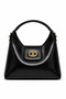 Celia Women's Zippered Hand and Shoulder Bag with Cross Strap Black