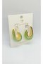 Liora Pistachio Green Hoop Earrings - 2