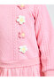 Girls Jacquard Flower Patch Tulle Dress - 4