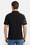 Men Regular Fit Short Sleeve Brand Polo Shirt, Black - 4