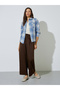 Blue Plaid Long Sleeve Button-Up Shirt - 2