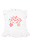 Baby Girl Ecru Salmon Rainbow Ruffle Shorts 2-Piece Set - 3