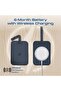 Promate Hushtag Hushtag Anti-loss Smart Luggage Tag With Apple Find My, Rfid Blocking, Wireless Charging, Leather Travel Tag With 6-month Battery, Bluetooth 5.2, Adjustable Strap - BLUE - 2