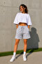 2-Piece Shorts for Women (Black-Grey) Summer Shorts Anti-Sweat - 4