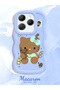 Infinix Hot 40 Pro Compatible Case Camera Protector Blue Silicone Couple Phone Case Kitty Pattern - 2