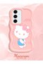 Samsung Galaxy S24 Fe Compatible Case Camera Protector Pink Silicone Couple Phone Case Kitty Pattern - 2